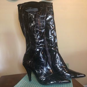 J.Renee Boots Heeled Black Size 13
